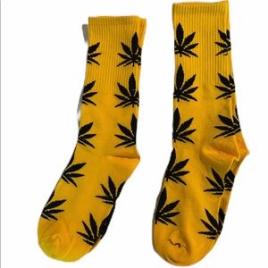 Leaf Yellow Socks